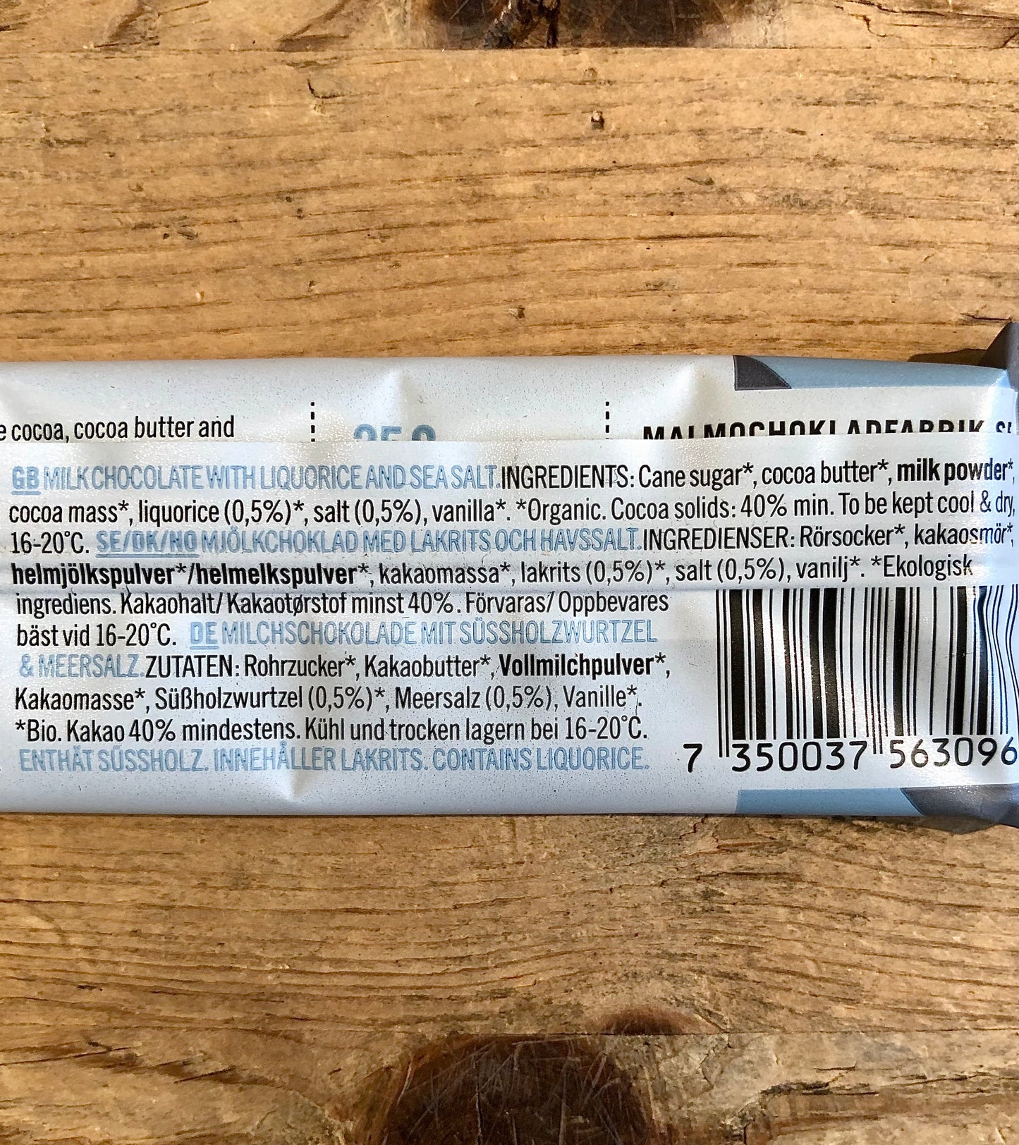 Malmö Choklad Lakrits & havssalt