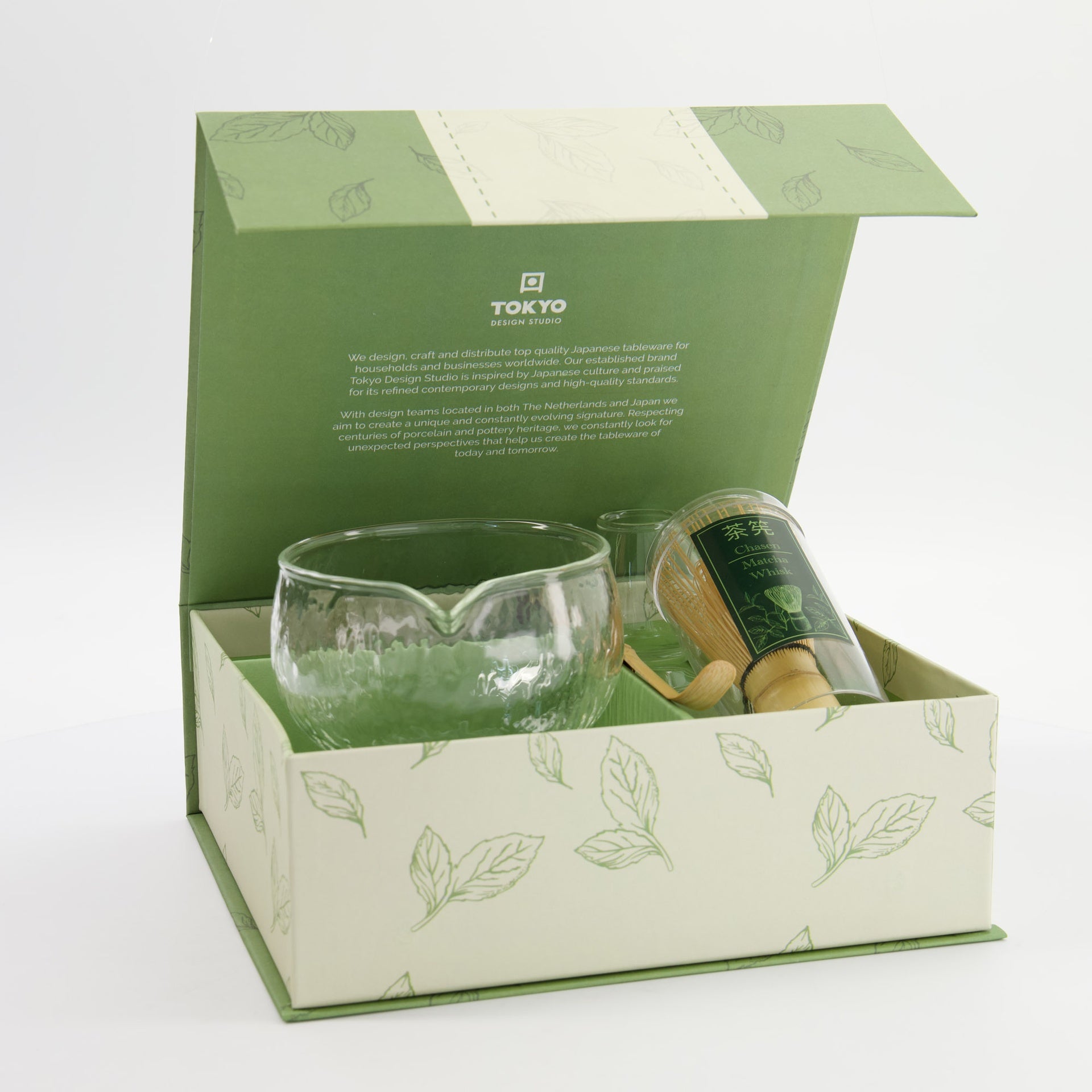 Matcha set i glas