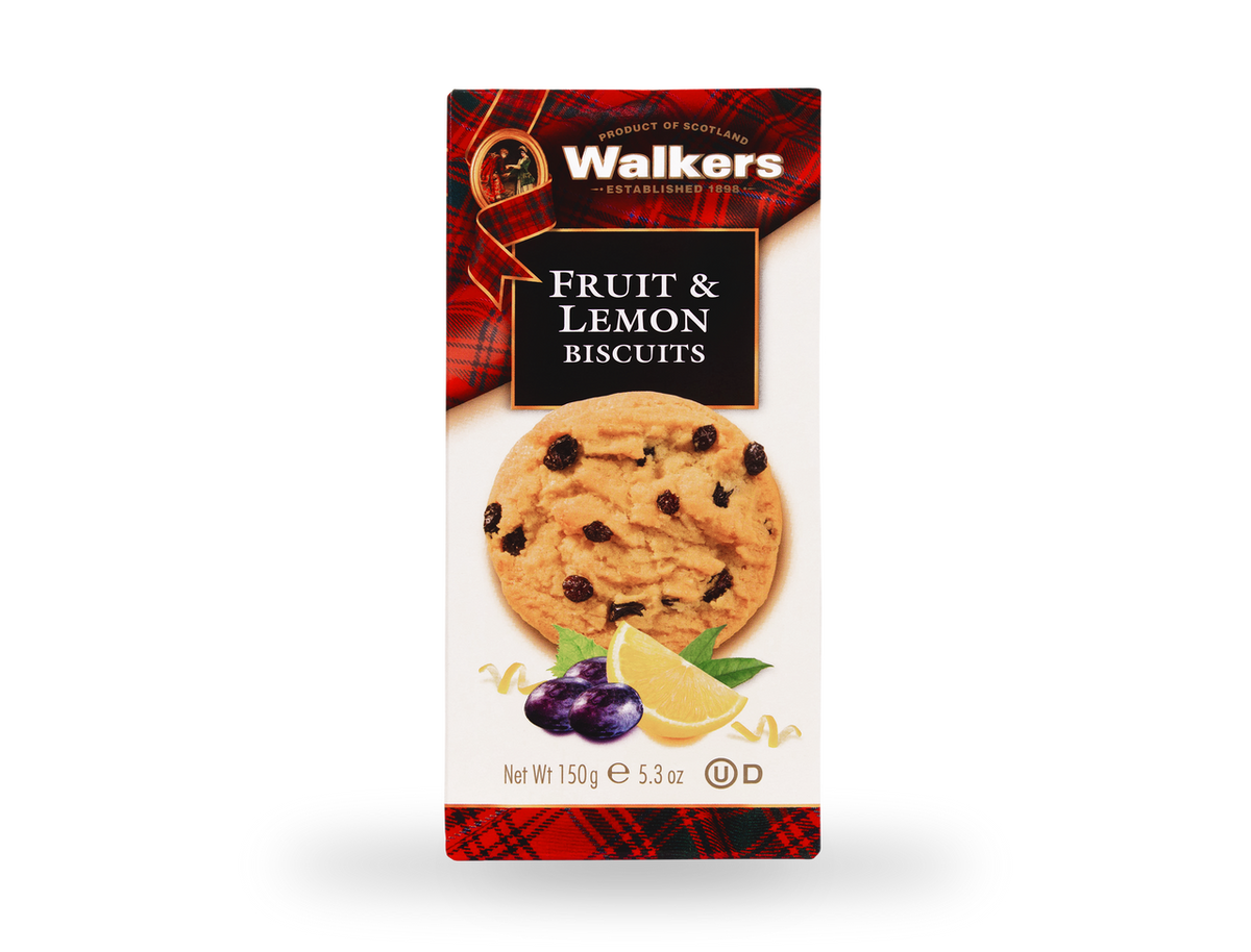 Walkers fruit &lemon biscuits