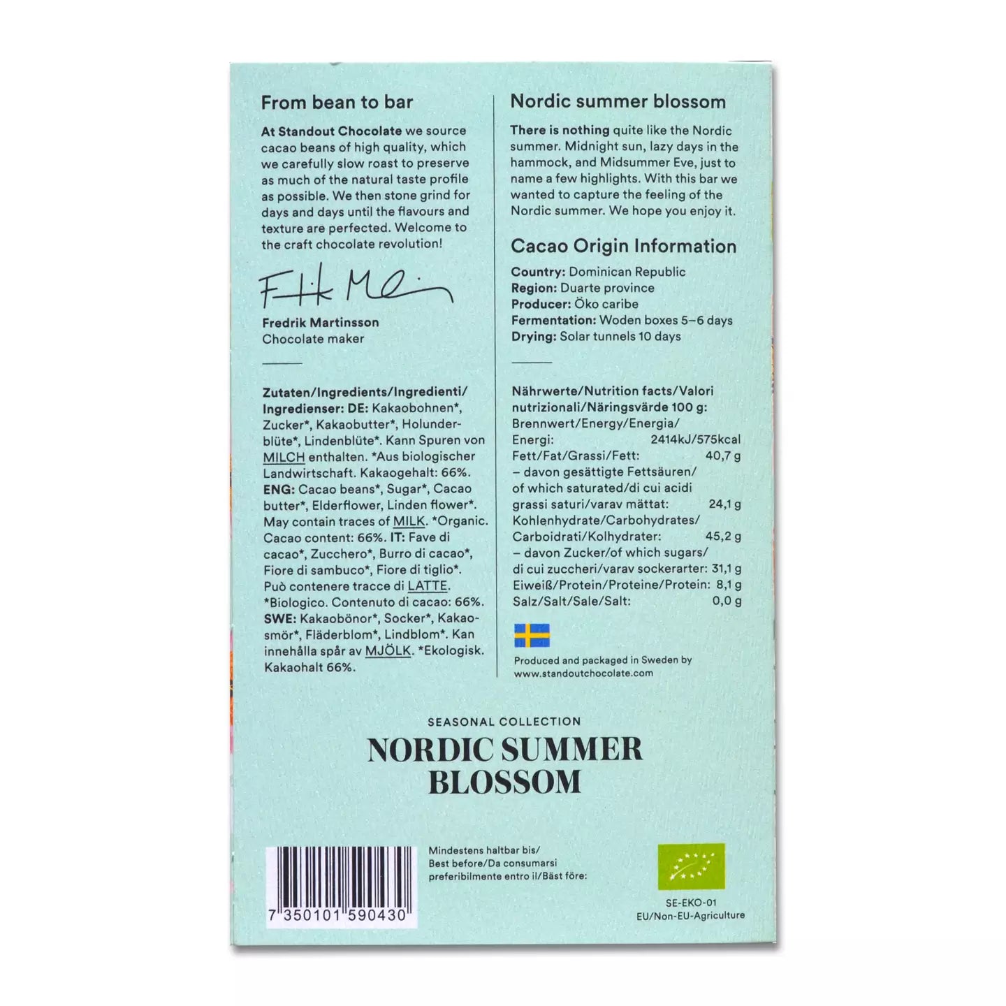 Standout Chocolate Nordic Summer Blossom