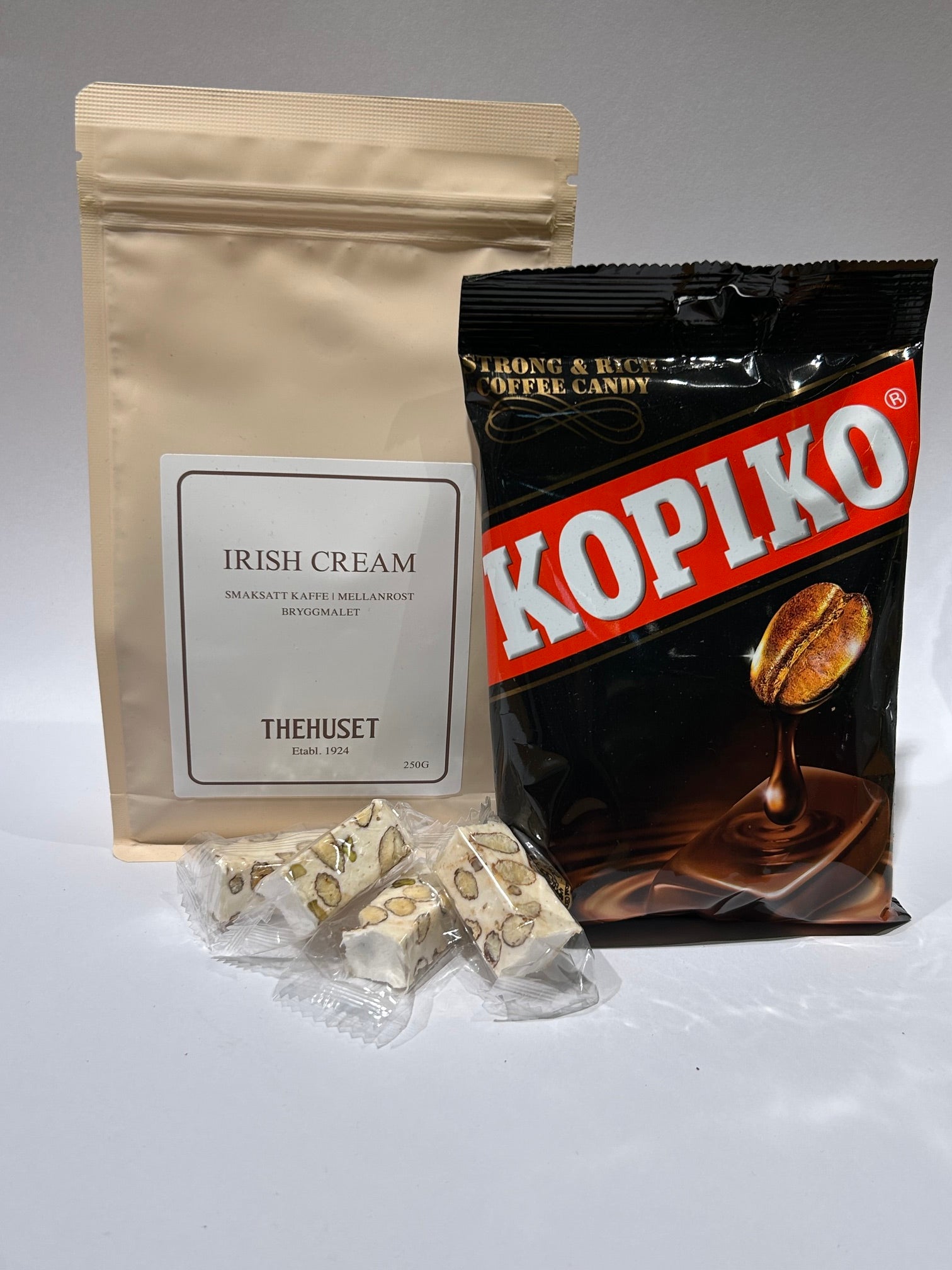 Present kaffe och karameller