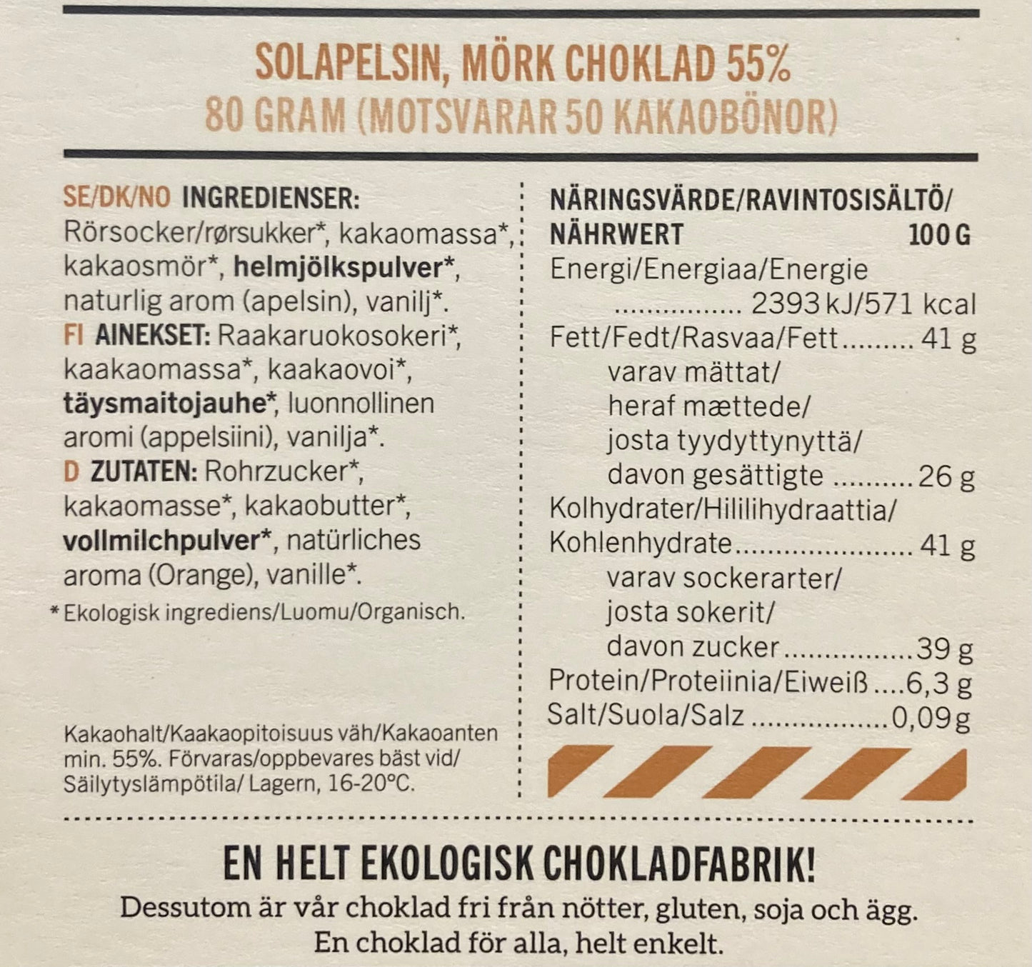 Malmö Choklad Solapelsin