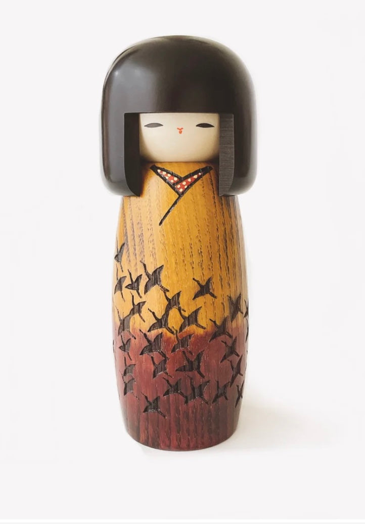 Kokeshi docka Tsurunomai