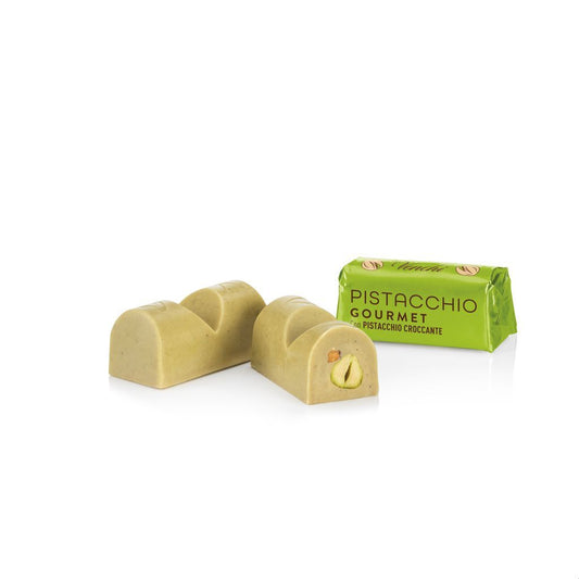 Venchi vit choklad med saltade pistagenötter