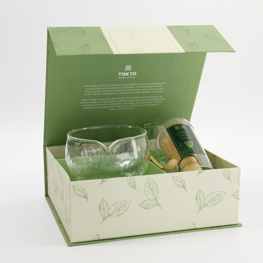 Matcha set i glas
