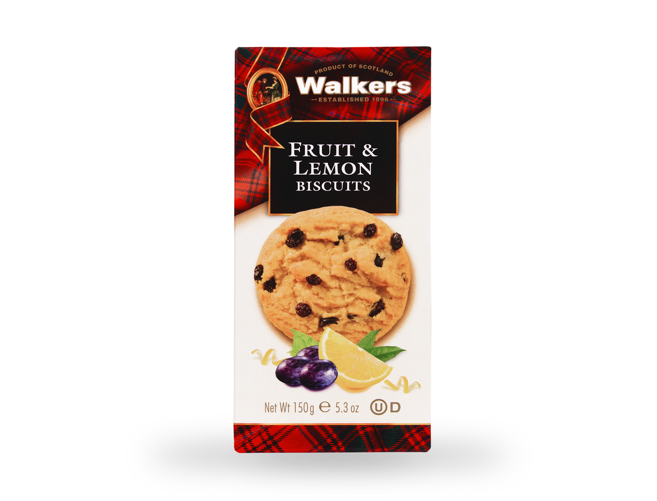 Walkers fruit &lemon biscuits