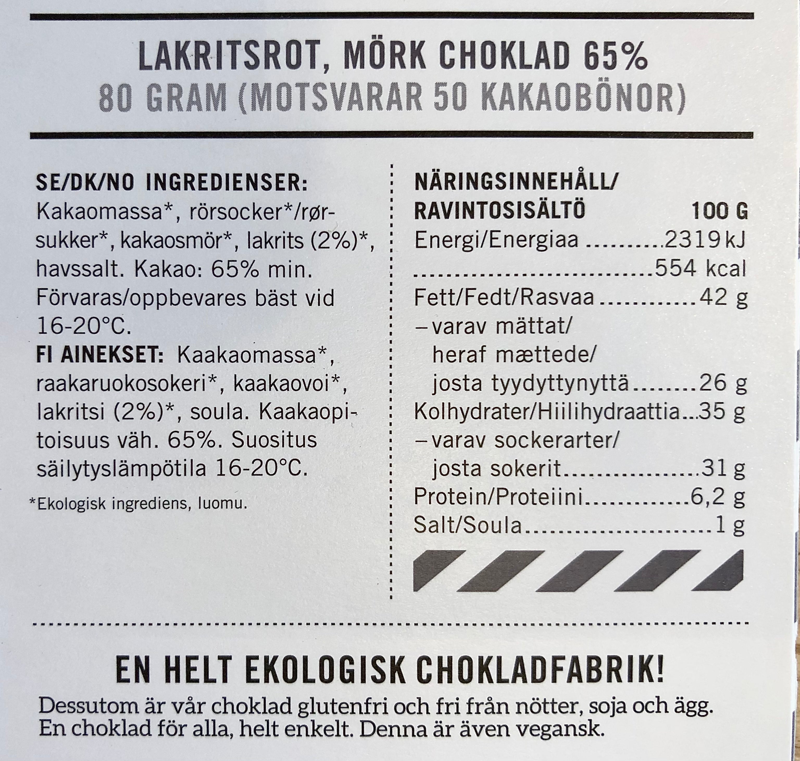 Malmö Choklad Lakritsrot
