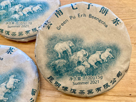 Green Elephant Pu Ehr Beeng Cha - Sheng