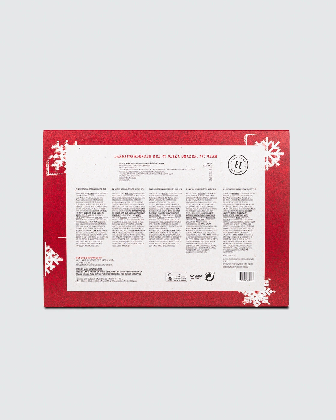 Adventskalender Haupt Lakrits