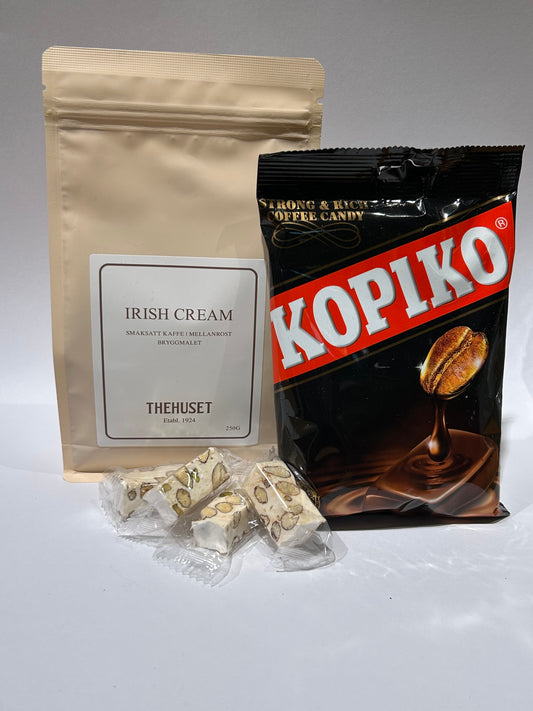 Present kaffe och karameller