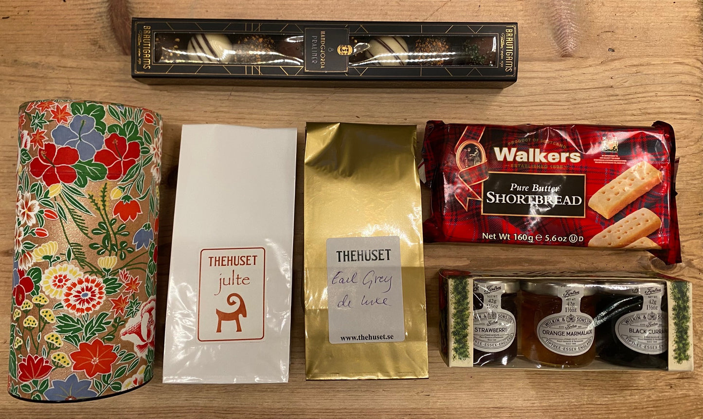 Julpaket te och praliner